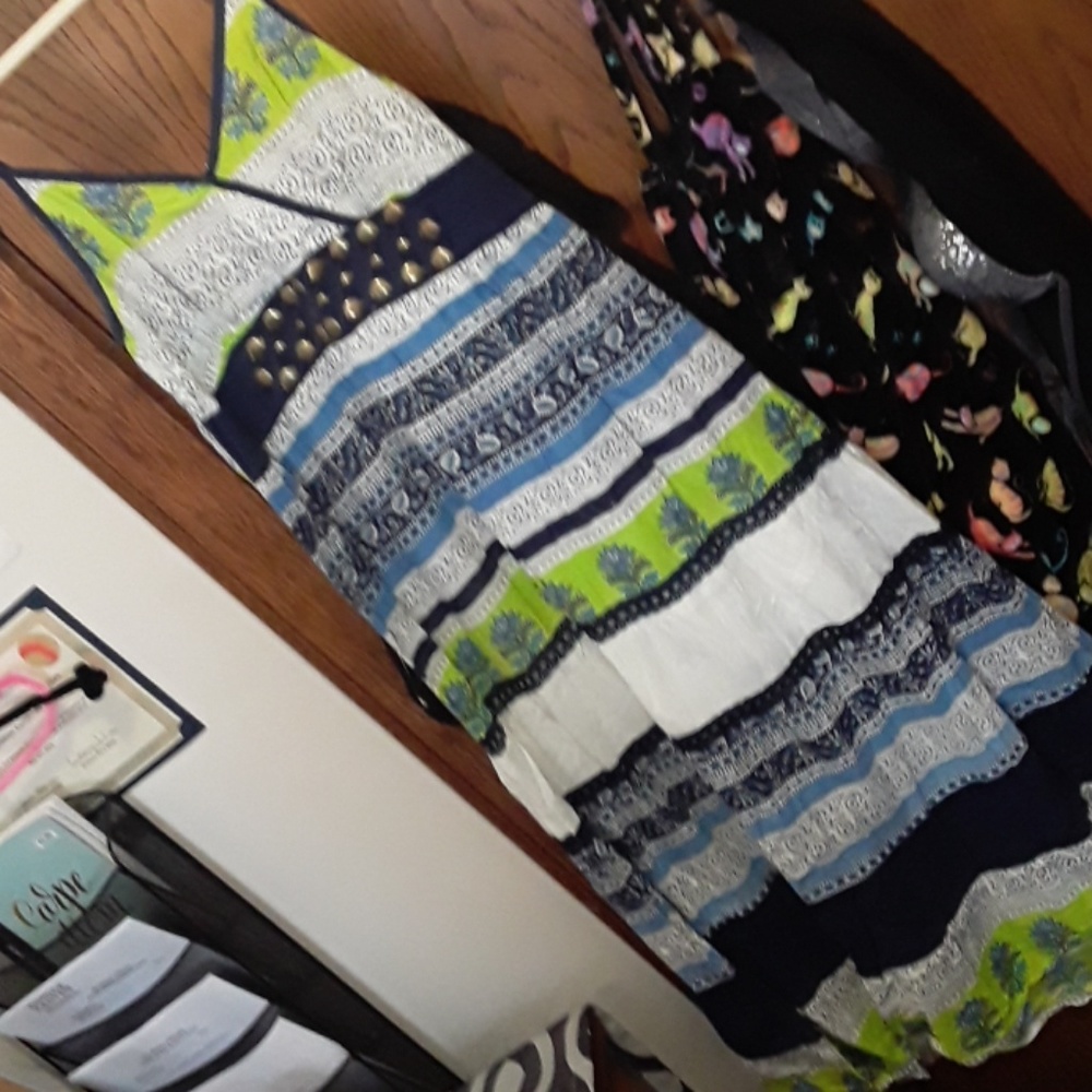 💚Long Summer Dress w/ Metal Accents💚